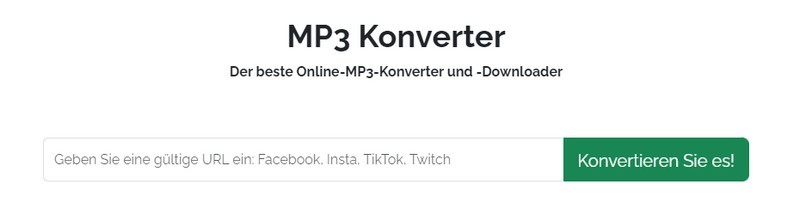 convert2mp3 Schnittstelle