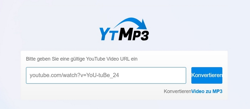 ytmp3 Schnittstelle