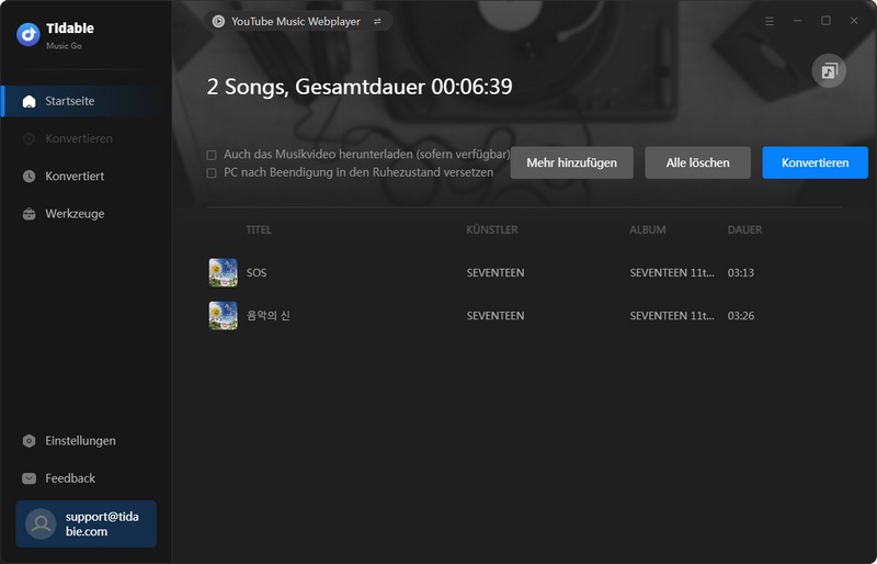 Laden Sie YouTube Music herunter