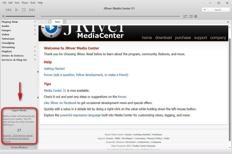 jriver interface