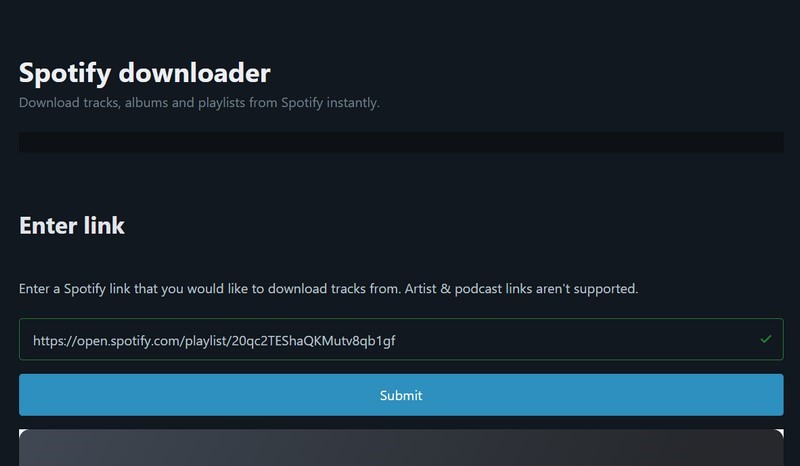spotify to mp3 converter: spotdownloader