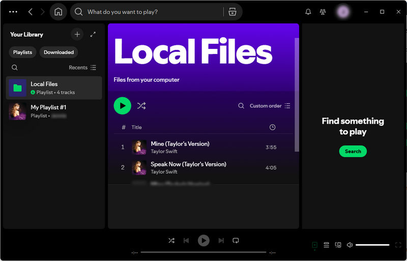 spotify local file