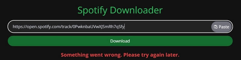 spotifydown notworking