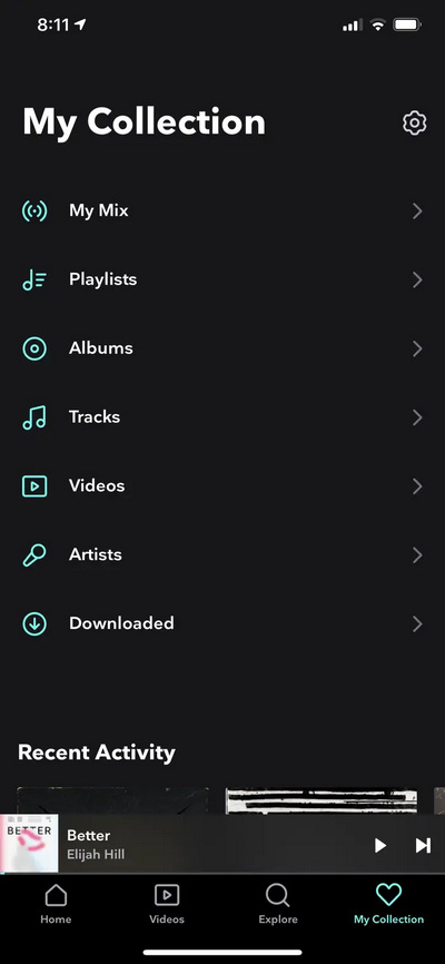tidal music collection