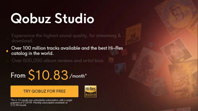 download qobuz music to mp3 with one month free trial plan