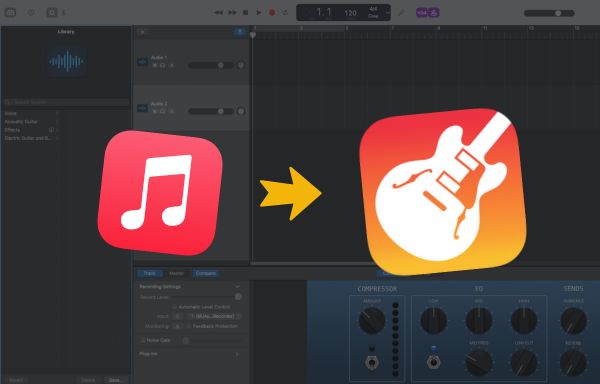 add apple music to garageband