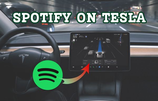 play spotify on tesla