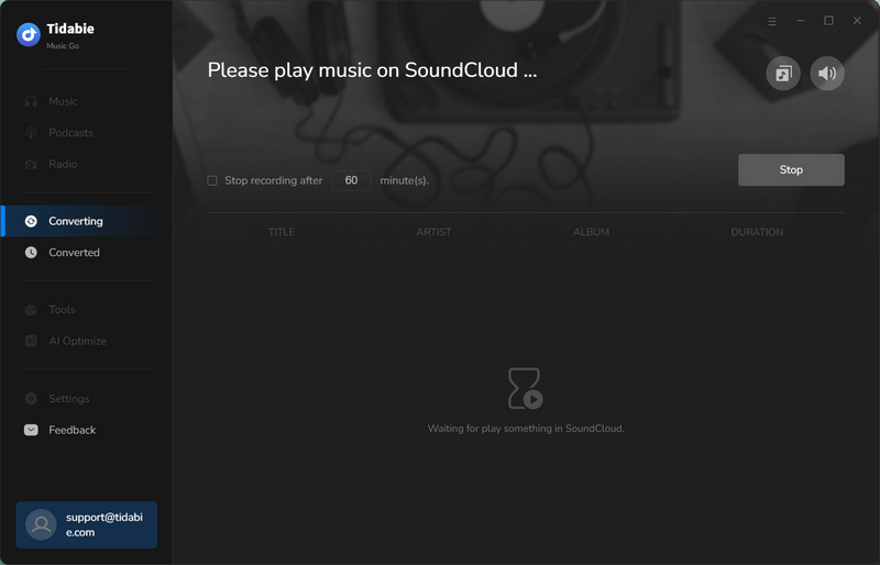 please play music on soundcloud