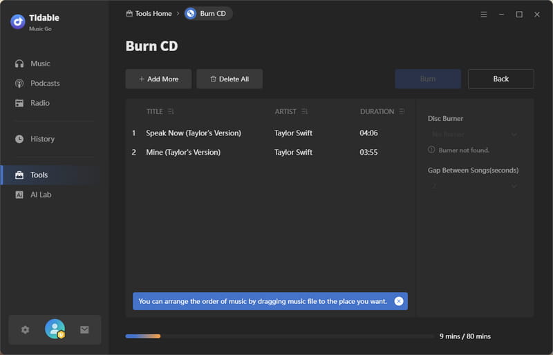 Burn YouTube Music to a CD for Car Listening