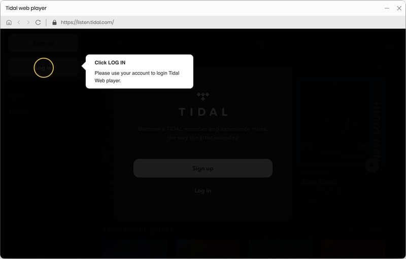 login tidal